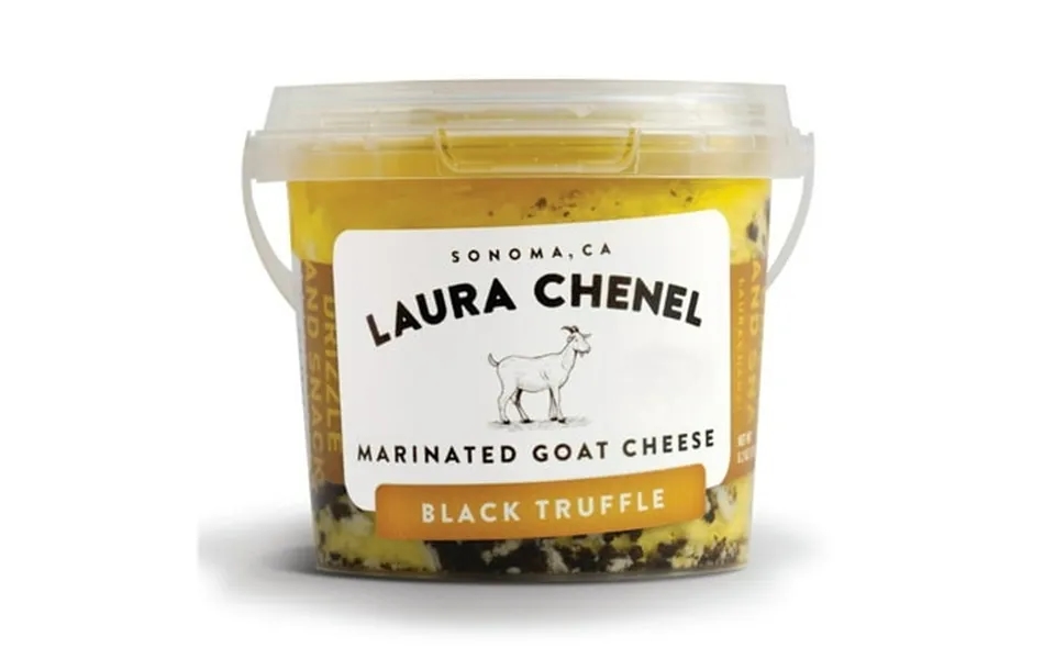Laura Chenel Marinated Goat Cheese Black Truffle 6.2oz 9 Pack