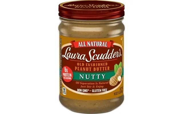 Laura Scudder S All Natural Nutty Peanut Butter 16 Oz Jar product image