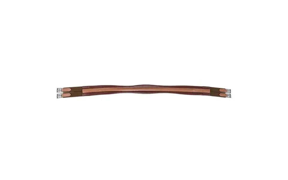 Laureate By Henri De Rivel Raised Chafeless Leather Girth With Fancy Stitching 42 Oakbark
