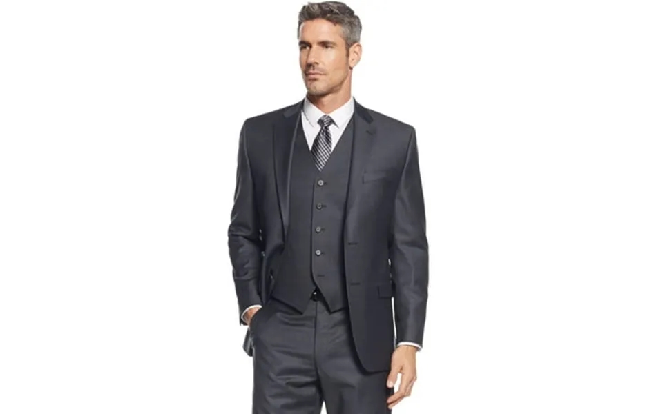 Lauren Ralph Lauren Men’s Big & Tall Charcoal Solid Suit Separates