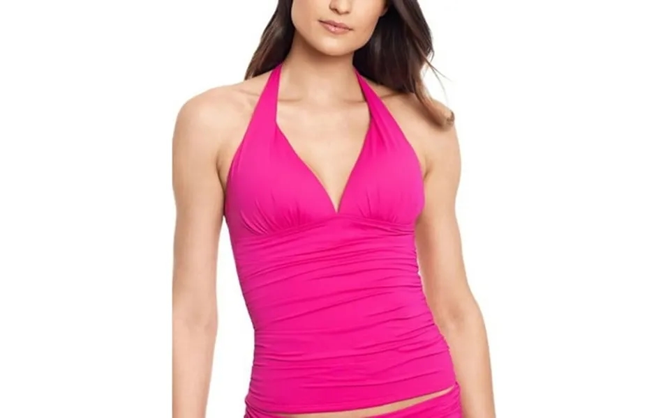 Lauren Ralph Lauren Orchid Beach Club Solids Halter Tankini Swim Top Us 0