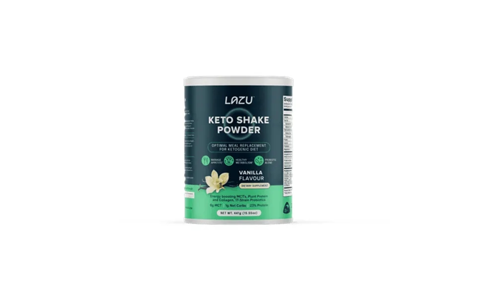Lazu Keto Shake Powder - Vanilla Flavor Meal Replacement Shake 15