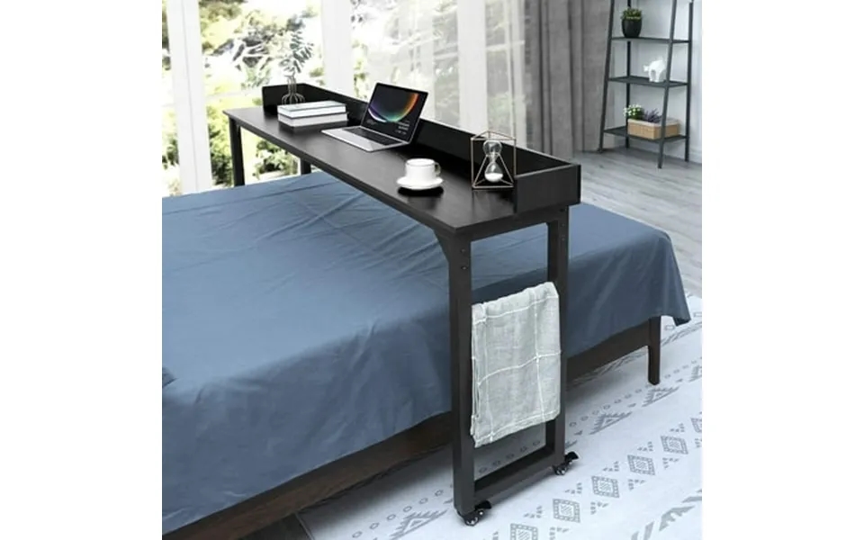 Lazy Buddy Overbed Table With Wheels For Queen Full Size Bed 70