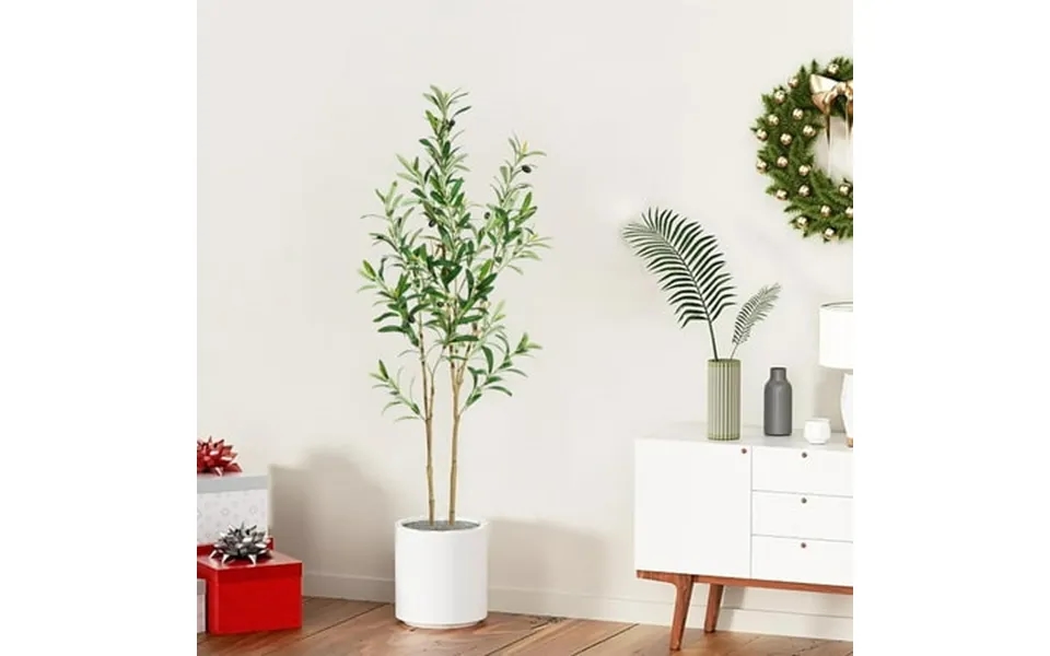 Ldnio Olive Tree Olive Trees Artificial Indoor Faux Olive Trees Indoor Fig Tree Olive Plant For Modern Home Office Livin
