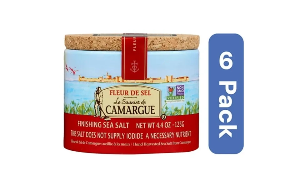 Le Saunier Fleur De Sel Sea Salt 4.4 Oz Pack Of 6