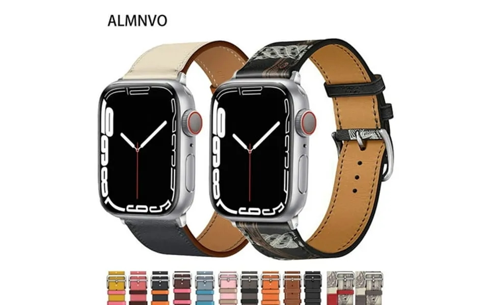 Leather Strap For Apple Watch Band 41mm 45mm 38mm 42mm 44mm 40mm Accessorie Wristband Correa Bracelet Iwatch Series 5 6