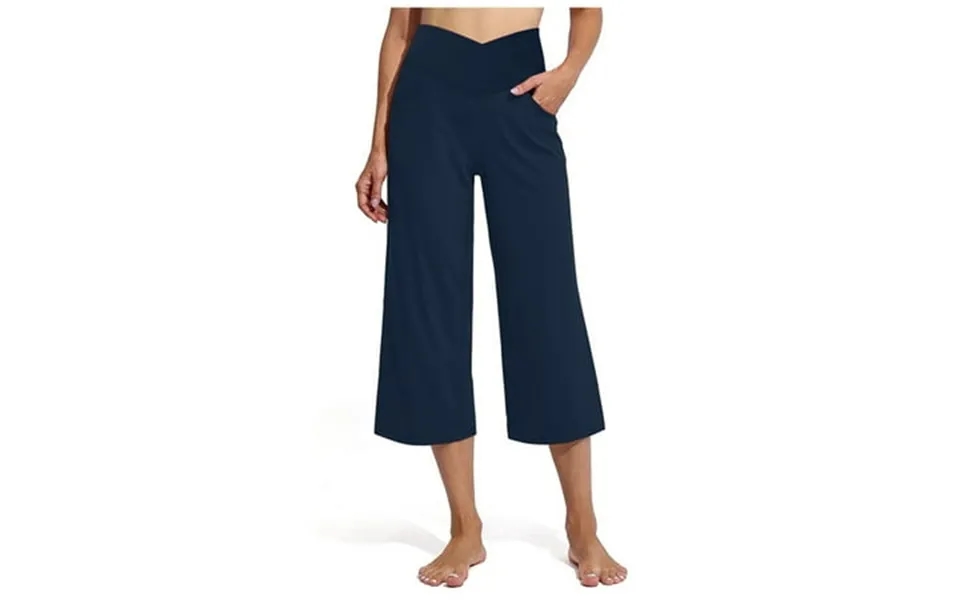 Leggings For Women Lift High Waisted Tummy Control Lift V Waist Wide Leg Straight Leg Solid Color Running Capri Yoga Str