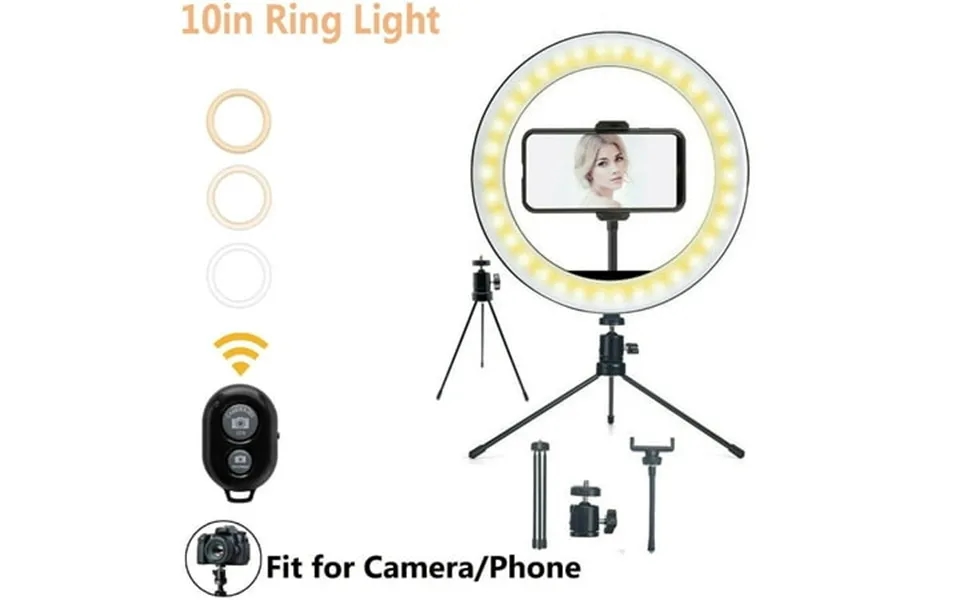 Lelinta 10 Inch Ring Light With Tripod Selfie Ring Light Led Ringlight For Makeup Live Streaming Tiktok Circle Lights Co