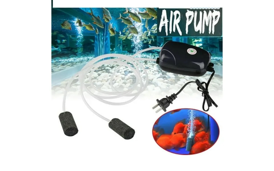 Lelinta 300 Gallon Adjustable Silent Air Pump Aquarium Air Pump Dual Outlet Fish Tank Aerator Pump For Large Aquarium Fi