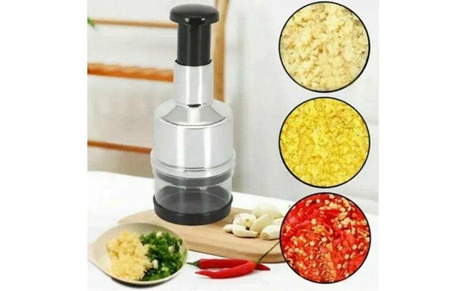 Lelinta Manual Hand Chopper Onion Garlic Mincer Pressing Vegetable Fruit Cutter Slicer Stainless Steel Blades Nut Choppe