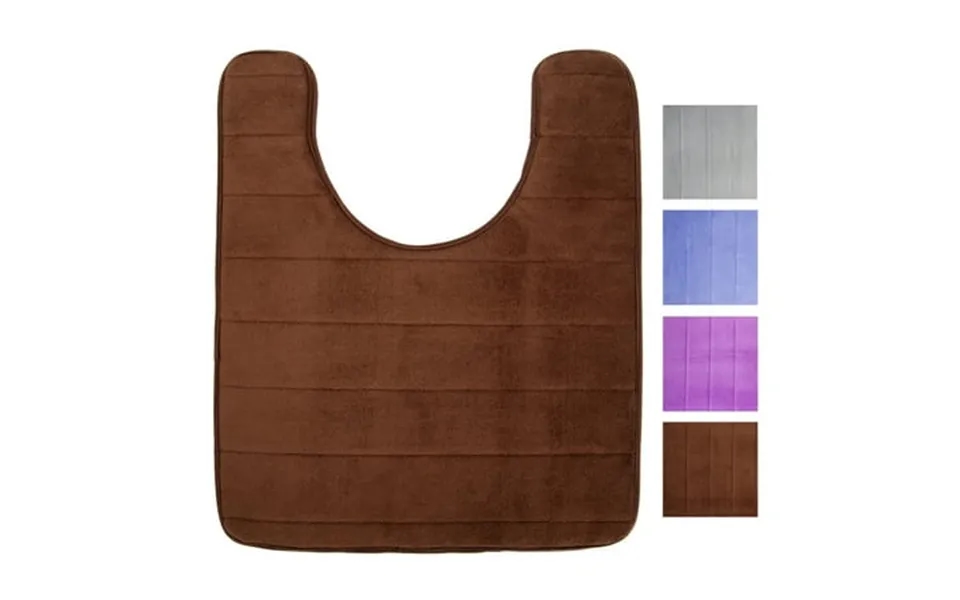 Lelinta Memory Foam Toilet Bathroom Mat Soft And Comfortable U-shaped Thick Water Absorption Non-slip Thickand Machine W