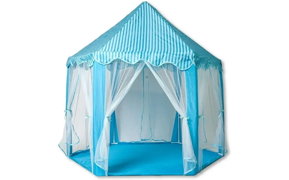 Lelinta Teepee Tent For Kids Indoor Castle Tent Unique Reinforcement Part - Foldable Play Tent Canvas Hexagon Playhouse