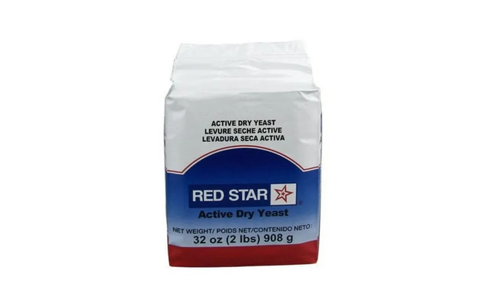 Lesaffre Red Star Bakers Active Dry Yeast 2 Lb. Vacuum Pack - 12 Case