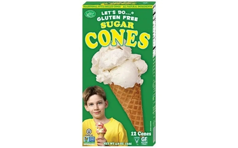 Let S Do Gluten Free Sugar Cones 4.6 Oz 12 Ct