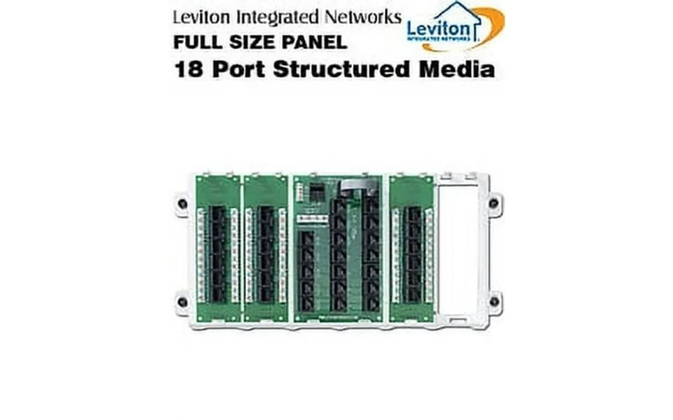Leviton 47603-18p Full Pre-configured Cabling Panel 18-port Structured Media