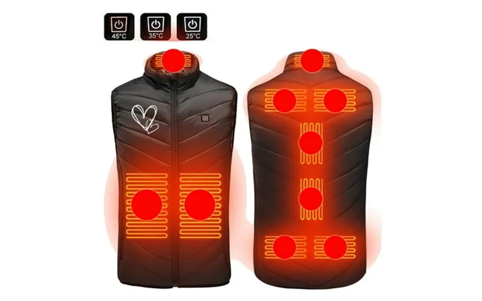 Levmjia 2023 Trendy Heated Jackets For Men Women Winter Coats Plus Size Heated Coat And 9 Heating Heated Jacket Heating