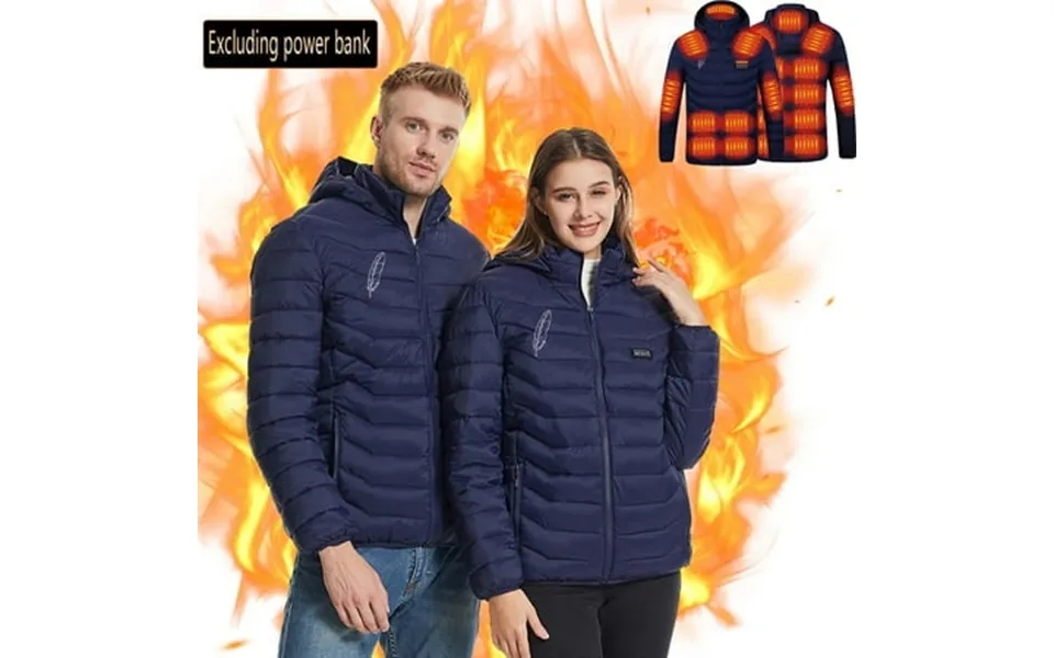 Levmjia Plus Size Heated Vest For Men & Women 4 Smart Heated Jacket Winter Clothes Coat For Outdoor Hiking Usb Intellige