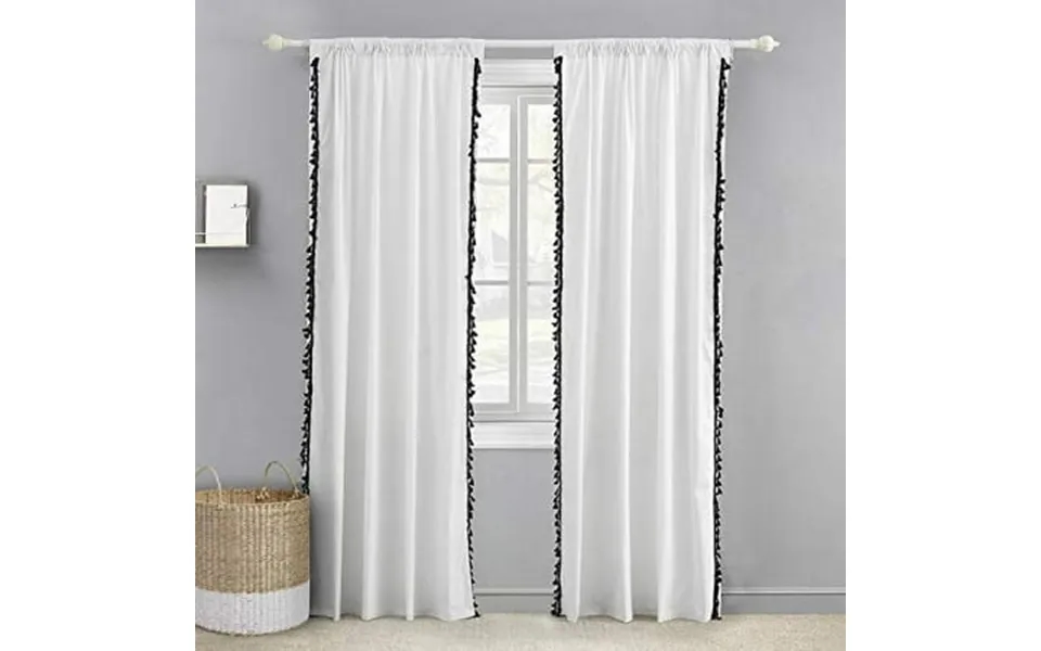 Levtex Baby - Black Tassel Drape Panel