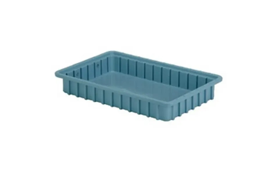 Lewisbins Divider Box 16-1 2 X 10-7 8 X 2-1 2 Light Blue Lot Of 6