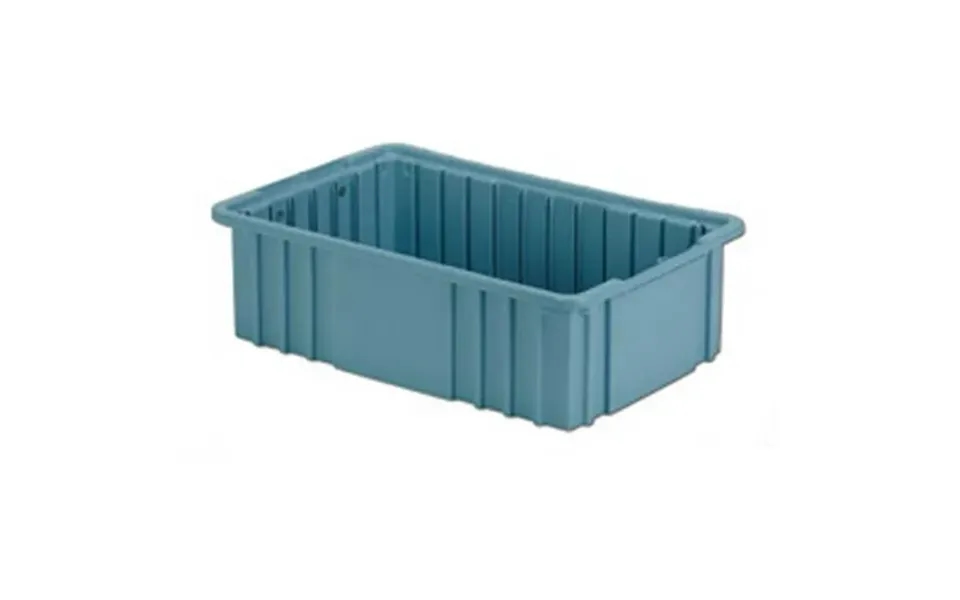 Lewisbins Divider Box 16-1 2 X 10-7 8 X 5 Light Blue Lot Of 4