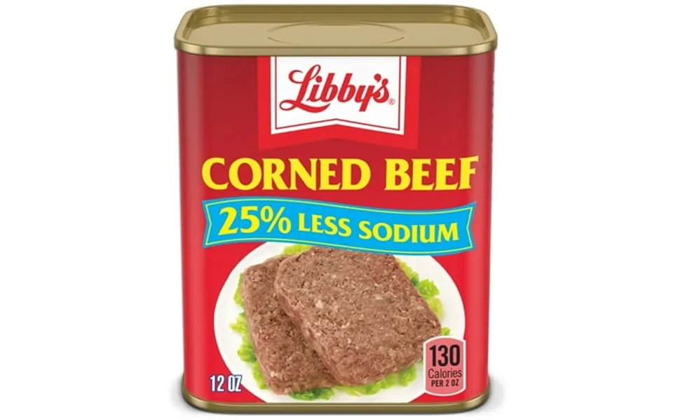 Libby S Corned Beef 14g Protein Per Serving Canned Meat 25% Less Sodium 12 Oz