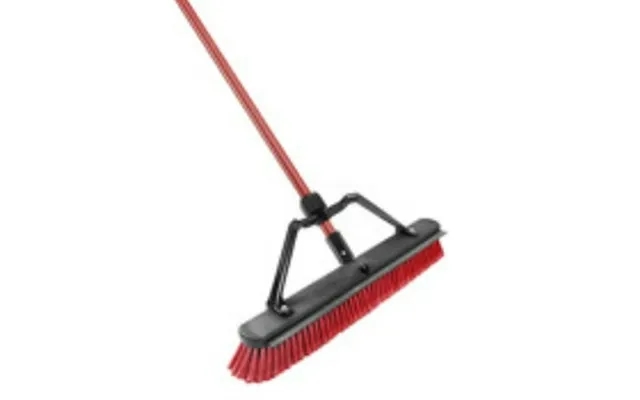 Libman High Power Push Broom W Squeegee Steel Handle Red Black 24 product image