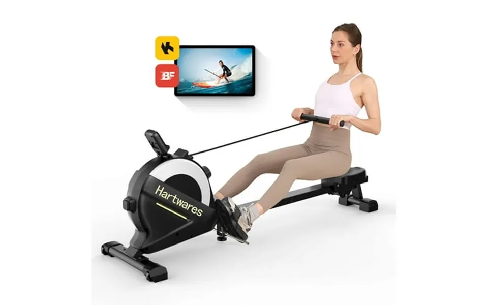 Lichico Rowing Machines For Home Magnetic Rowing Machine With 77lbs High Resistance Rowing Machine 16 Levels Of Quiet Re