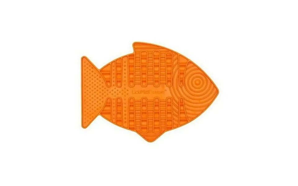 Lickimat 349318 Casper Slow Food Feeder Mat For Cats Orange - Pack Of 12