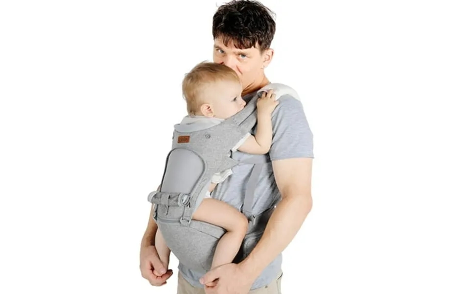 Lictin 6-in-1 Ergonomic Baby Carrier Baby Sling Carrier With Removable Seat And Hood With 2 Towels And 1 Pacifier Chain