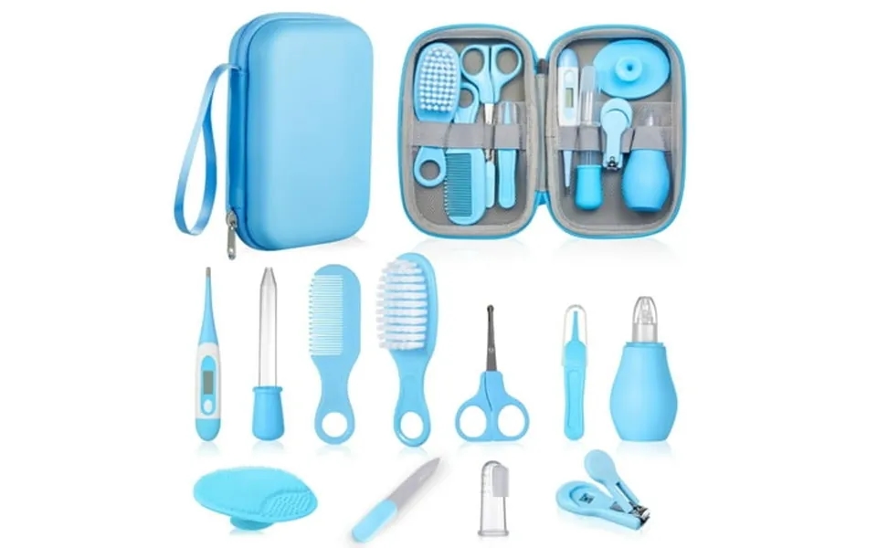 Lictin Baby Healthcare And Grooming Kit Newborn Nursery Safety Health Set With Thermometer Nail Clipper Brush Comb Baby