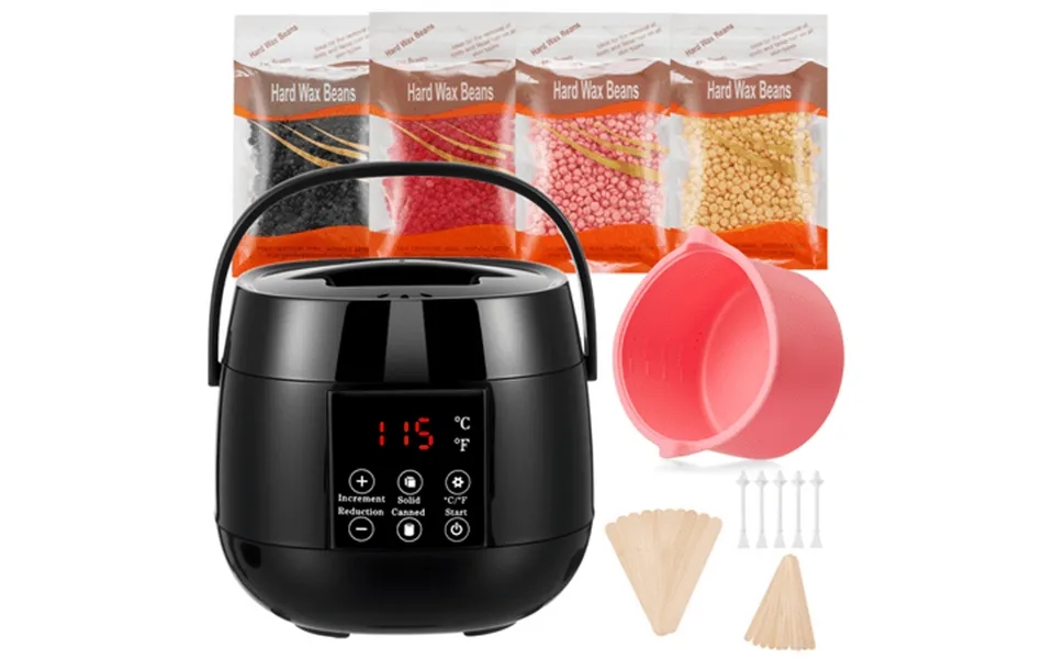 Lictin Hair Removal Waxing Kit For Women & Men Wax Warmer Machine With 4 Packs Of Wax Beads Digital Wax Kit At Home For