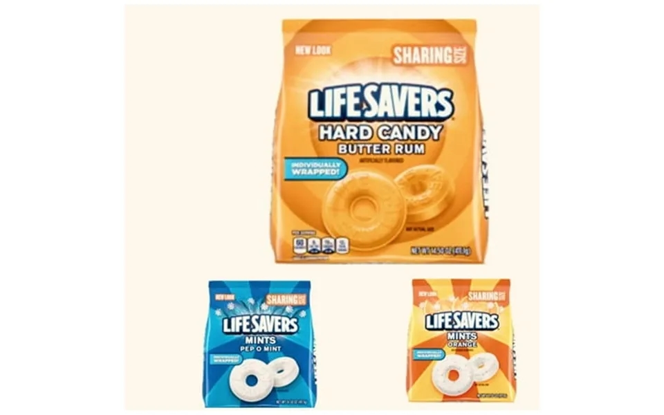 Life Savers Butter Hard Candy Pep-o- Mint Orange Mints 14.5-oz Sharing Size Bag
