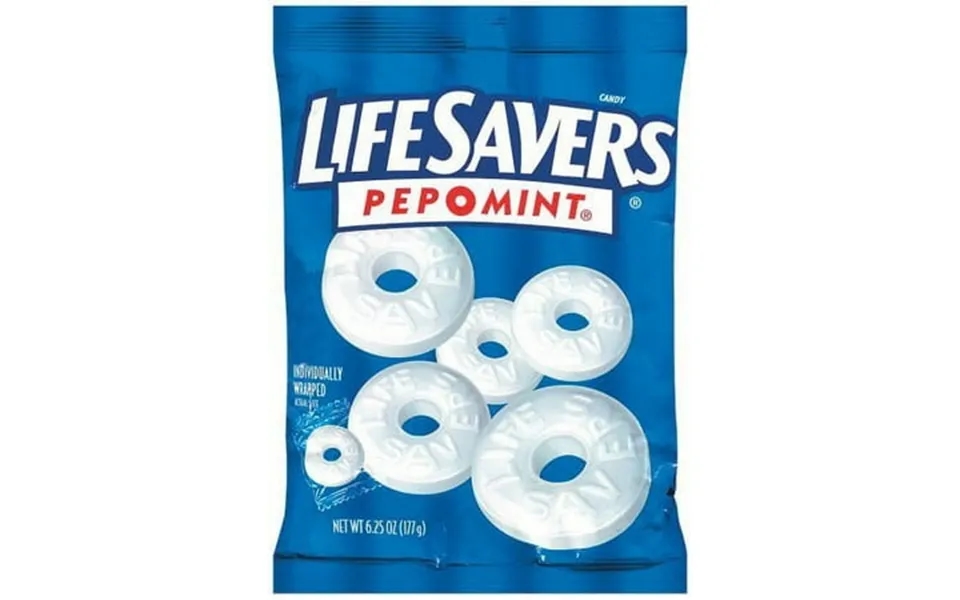 Life Savers Mints Pep O Mint 6.25 Oz Pack Of 2