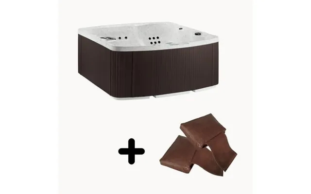 Lifesmart Ls550 Plus Pillow Bundle - 5-person 65- Jet 220-volt Spa Sea Salt Espresso With Spa Pillows Included product image