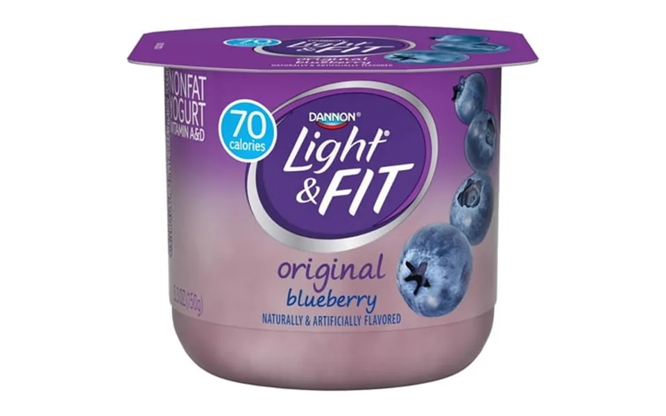 Light And Fit Blueberry Yogurt 5.3 Ounce -- 12 Per Case.