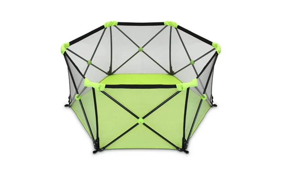 Lightweight Playard Mesh Playpen For Babies Green