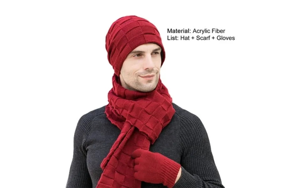 Limei Fashion Beanie Hat Scarf Gloves Protection Ear For Garden Thickened