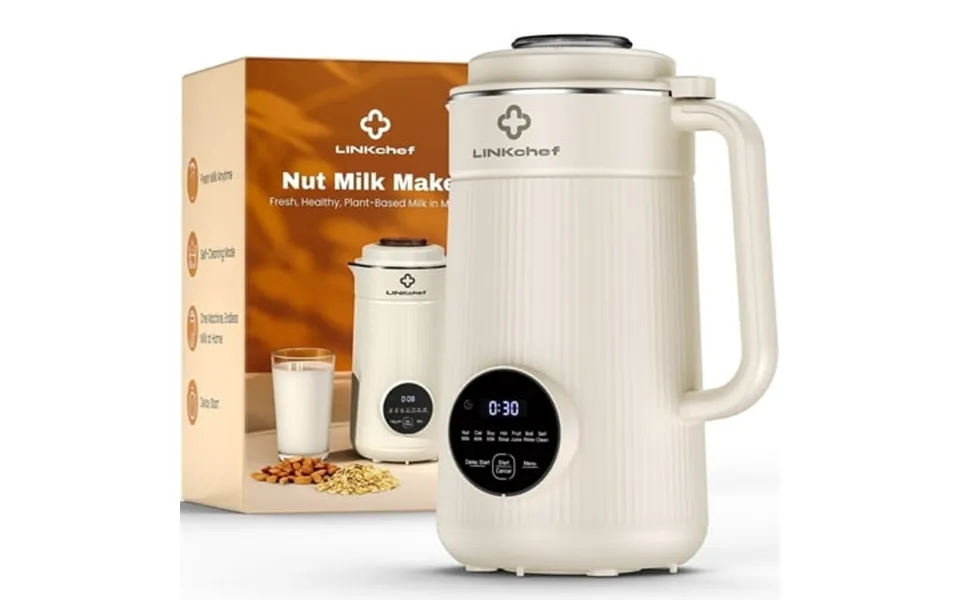 Linkchef 40oz Nut Milk Maker Machine Soy Oat Almond Plant Based Milks And Hot Soup Maker With Delay Start