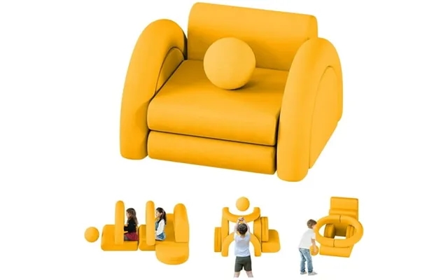 Linor 8pcs Modular Kids Play Couch With Balls And Tunnel For Playing And Creativing product image