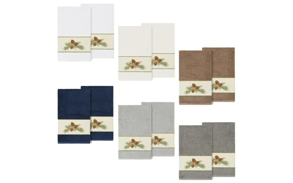 Linum Home Textiles 2-pieces Nature Turkish Cotton Bath Towels 27 X 54 Blue