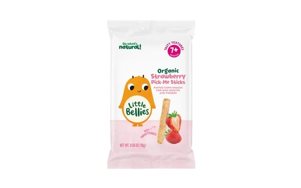 Little Bellies Organic Strawberry Pick-me Sticks Puff Snack 0