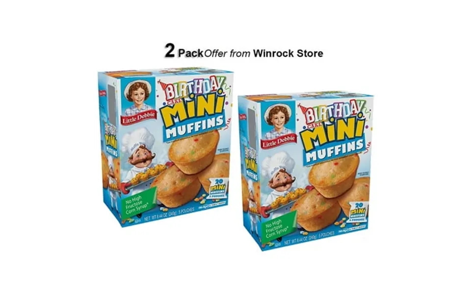 Little Debbie Birthday Cake Mini Muffins 8.44 Oz 5 Count 2 Pack Offer From Winrock Store