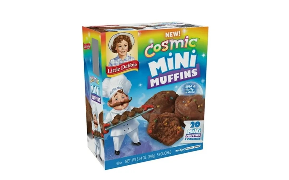 Little Debbie Cosmic Mini Muffins 8.44 Oz 5 Count- Pack Of 2