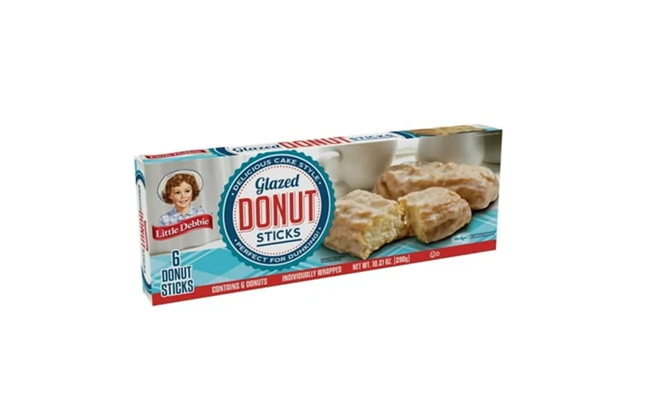 Little Debbie Glazed Donut Sticks 10.21 Oz 6 Count - 2 Pack