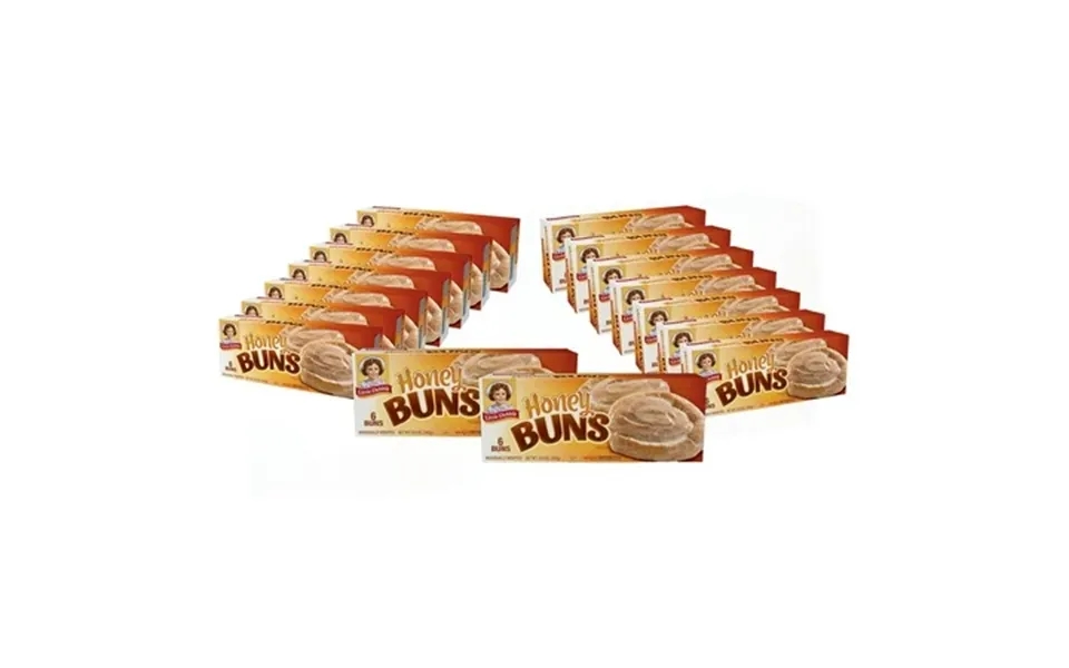 Little Debbie Honey Buns Individually Wrapped Breakfast Pastries 6 Count Pack Of 16