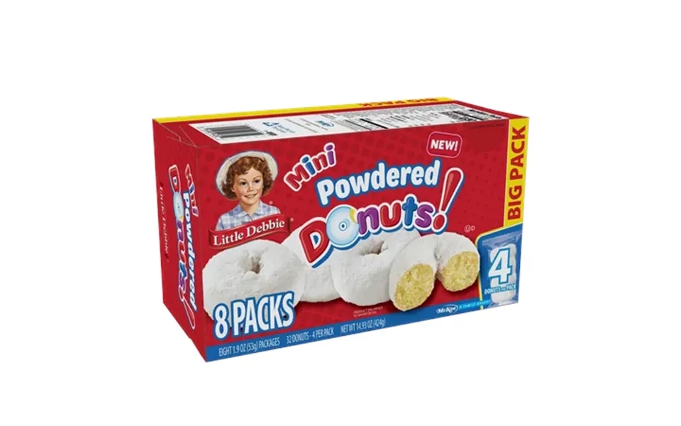 Little Debbie Powdered Mini Donuts 2 Pack