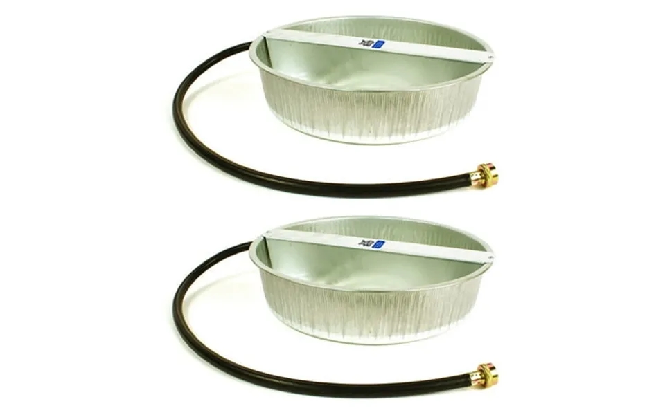 Little Giant 13-quart Galvanized Steel Ever Full Pet Water Bowl Dish 2 Pack