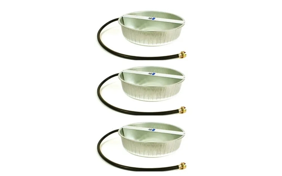 Little Giant 13-quart Galvanized Steel Ever Full Pet Water Bowl Dish 3 Pack