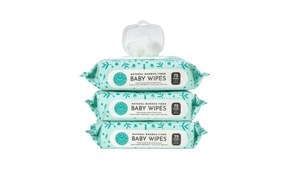 Little Toes Natural Hypoallergenic Bamboo Baby Wipes For Sensitive Skin 225 Count