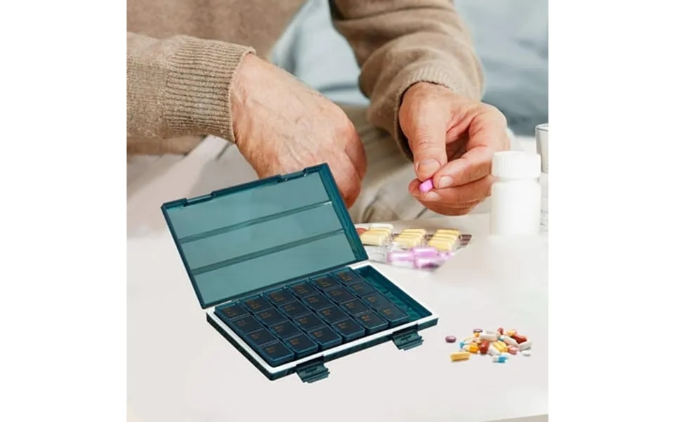 Livrdious 7 Days Weekly Tablet Am Pm Organizer Large Tablet Box For Tablet Vitamins Supplements Medications Up To 50% Of
